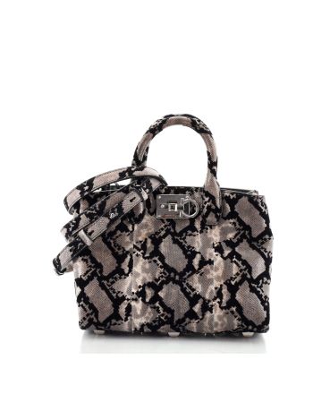 Studio Satchel Snakeskin and Velvet Mini