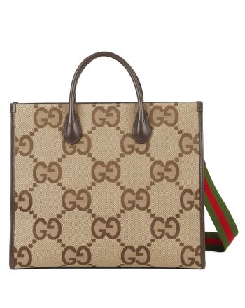 Gucci Tote bag with jumbo GG 678839 Dark Coffee