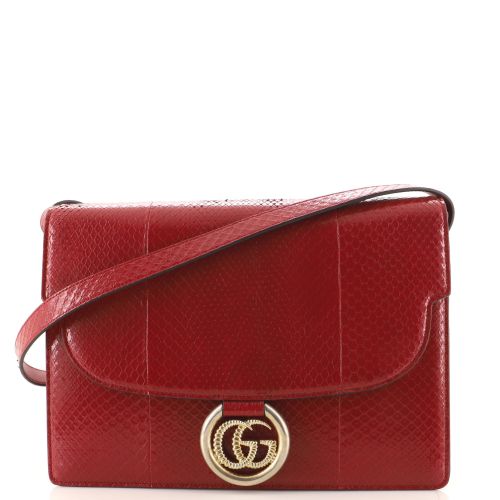 GG Ring Shoulder Bag Python Medium