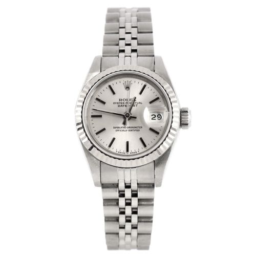 Oyster Perpetual Datejust Automatic Watch Stainless Steel and White Gold 26